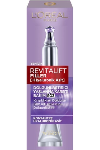 L'Oreal Paris Revitalift Filler Dolgunlaştırıcı Göz Kremi 15 ML