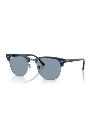 Ray-ban Rb 3016 687956 51 Clubmaster Unisex Kare Mavi Kemik Güneş Gözlüğü Mavi