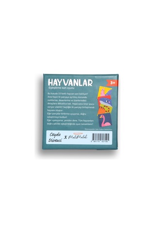 Melimelek Hayvanlar Eşleştirme Kartları
