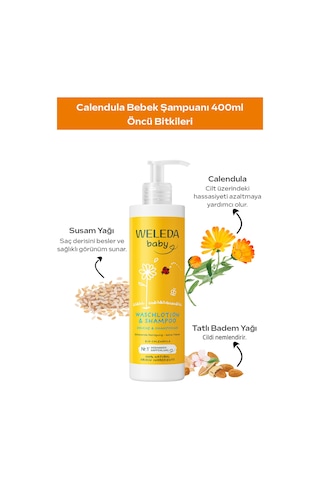 Weleda Calendula Özlü Organik Saç ve Vücut Şampuanı 400ml
