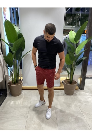 Eliesar Elite Kırmızı Erkek Şort Kırmızı