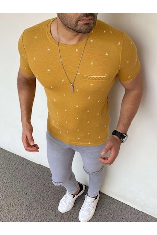 Modefendi Slim Fit Triko Tshırt Gri