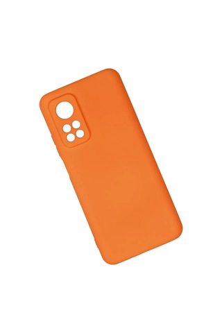 Newface Xiaomi Mi 10t Kılıf Nano İçi Kadife Silikon - Turuncu