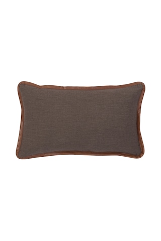 Yargıcı Deri Detaylı Dikdörtgen Yastık 30x50 Cm 26knht1024n St