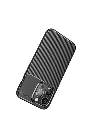 Zeyline Apple Uyumlu iPhone 13 Pro Max Zore Negro Silikon Kapak-siyah