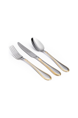 Maxx Doria Lisbon G Decorated 6 Kişilik 42 Parça Çatal Kaşık Bıçak Takımı Pa1065 Gold