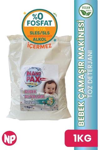 Bebek Çamaşır Makinesi Toz Deterjanı 1 Kg