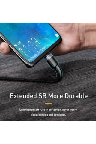 Baseus Cafule PD2.0 100W Hızlı Şarj Type-C Kablo 2 M Siyah