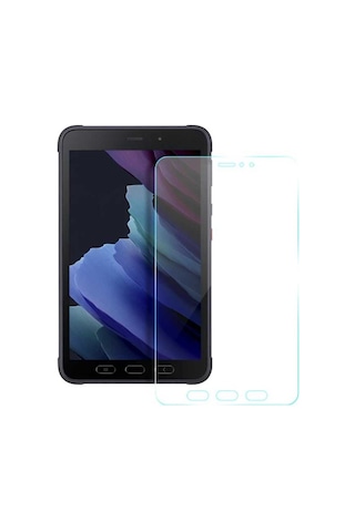 Galaxy Tab Active 3 T577 Uyumlu Zore Tablet Temperli Cam Ekran Koruyucu-renksiz