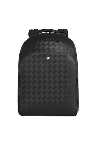 Montblanc Extreme Deri Orta Boy 3 Bölmeli Sırt Çantası 221138 Siyah