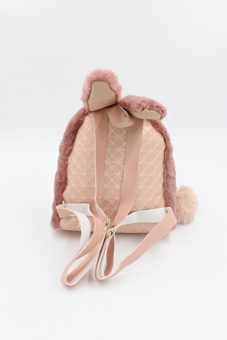 Chantaky 039 3000  Peluş Tavşan Çocuk Sırt Çantası Gül Kurusu Gülkurusu