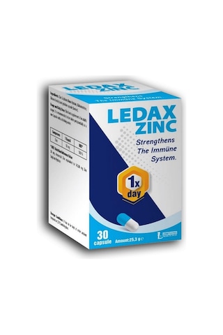 Ledax Zinc Çinko 30 Kapsül Ledax Zinc Çinko 30 Kapsül