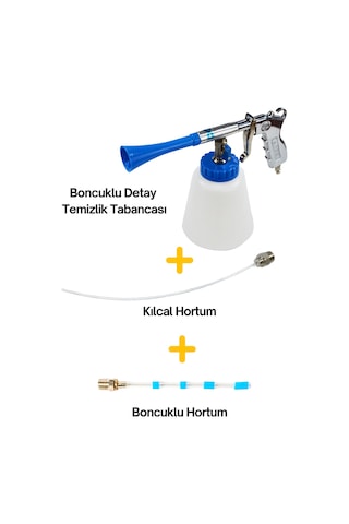 Boncuklu Detay Temizlik Tabancası- Kılcal Hortum-Boncuklu Hortum