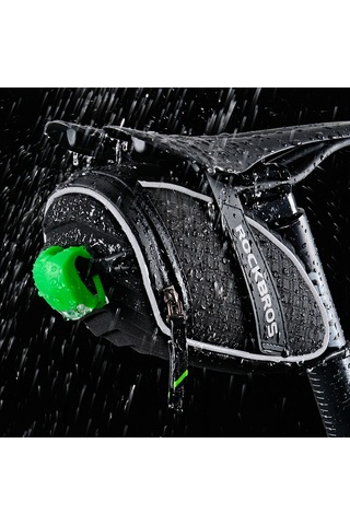 Rockbros C16 1L Mtb Bisiklet 3D Sele Çantası Su Geçirmez Yansıtıcı Darbeye Dayanıklı Bisiklet Sele Çantası - Siyah
