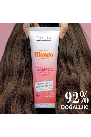 Thalia Yulaf Sütü & Mango Özlü Kıvırcık & Kabarık Saçlara Özel Bakım Şampuanı 250 ML