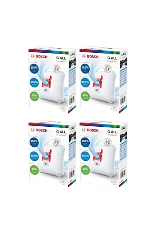 Bosch Uyumlu Bsg 72222 Formula Süpürge Type G All Toz Torbası 16 Adet Kutulu
