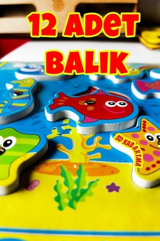 Mıknatıslı Balık Tutma Puzzle Oyunu