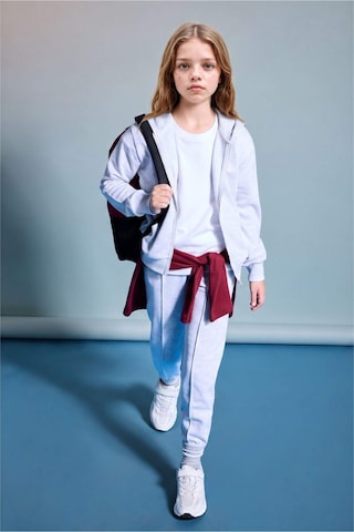 Defacto Esnek Belli Jogger Fıt Eşofman Altı Kız Çocuk X9036a626augr400 Gri-gr400