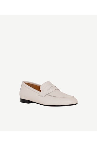 Yargıcı Konforlu Deri Loafer 26ykay4037x 006 Ekru