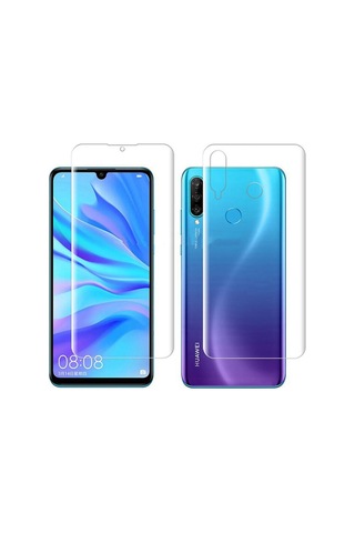 Exquıs Huawei Y7 Prime 2019 Uyumlu Ön Ve Arka Koruma 360 Full Kaplama - Şeffaf
