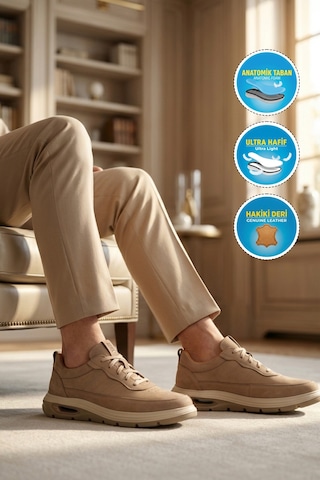 Dr. Flexer Dr.flexer 255302 M Kum Nubuk Erkek Günlük Ayakkabı Kum Beji