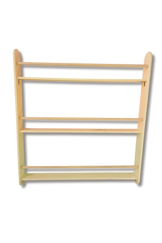 Ahşap Montessori Kavelalı Çocuk Kitaplığı Ergonomik Kontrplak Kitap Rafı Çocuk Odası Düzenleyici Ahşap 74 X 80 CM