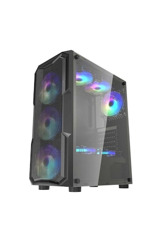 Novahub Zoko Aquarius 4x12 Cm Argb Fan Mesh Panel Atx Bilgisayar Kasası Materyal: Spcc-abs, Opt. 4 Fan