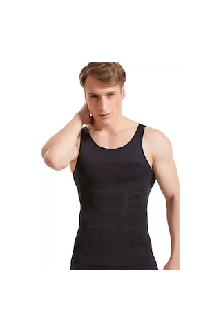 Erkek Korse Atlet Siyah