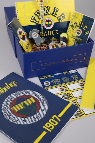 Dekomus Özel Kutulu Lisanslı Fenerbahçe Full + Full Premıum Okul Ve Kırtasiye Seti