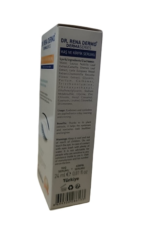 Dr. Rena Dermo Kaş Ve Kirpik Serumu Bitkisel Multivitamin Mineral Komplex 24 Ml