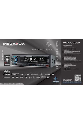 Megavox Mgx X700dsp Car Audıo Player