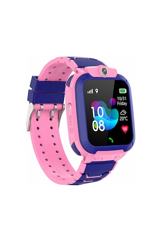 Leezsing Çocuklar İçin Akıllı Saat: Lbs Takip, Sos Çağrı, Ip67 Su Geçirmez, Pembe Q12 Modeli Çok Renkli