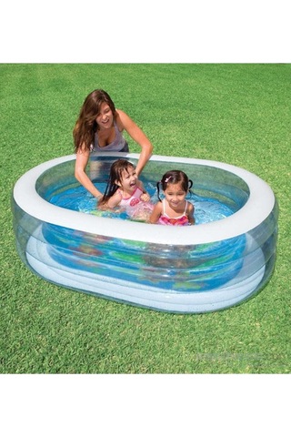 Intex Şeffaf Oval Çocuk Havuzu Ih57482