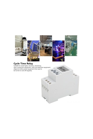 Gajeena Ac220v Din Raylı Montajlı Zamanlayıcı Anahtar, 2 Kanal, 1.6 İnç Ekran, 7 Grup Zaman Ayarı, Sokak Lambaları/fabrikalar İçin Akıllı Kontrol