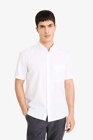 Defacto Regular Fıt %100 Pamuk Oxford Gömlek D7419ax26spwt34 Beyaz-wt34
