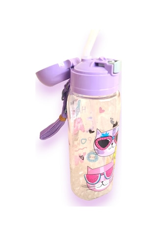 Lüks Pipetli Matara 500ml Mono Tp726 Lila