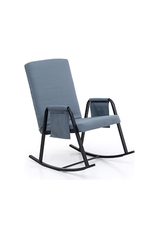 Pafu Oden Outdoor Bahçe Su Geçirmez Fonksiyonel Sallanan Koltuk - Gri-mavi