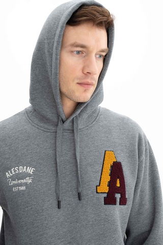 AR-MA Arma Erkek Relax Fit 3 İplik Kapşonlu Kanguru Cepli Sweatshirt 001