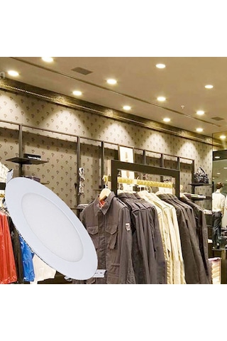 Ack Ap01-00600 6W Yuvarlak Sıva Altı Led Panel 3000K Günışığı Beyaz