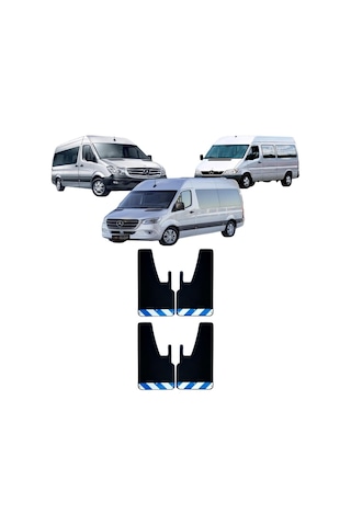 Mercedes Sprinter Mavi-beyaz Fosforlu 4'lü Paçalık Çamurluk Tozluk Mrc0fx00103