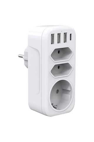 Homyl Yatak Odası Ofis Için Çoklu Çıkış Genişletici 3 Usb 10.5cmx7cmx6cm