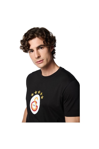 Galatasaray 5 Yıldız T-shirt E251402 Siyah