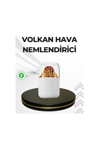 Usb Şarjlı Volkanik Tasarımlı Buhar Makinesi Renkli