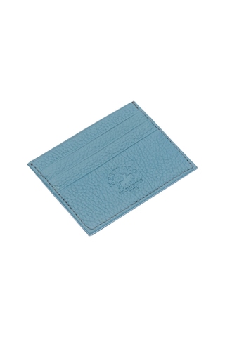West Polo Hakiki Deri Bol Kartlıklı Unisex Kartlık Wpt041 Bebe Mavi