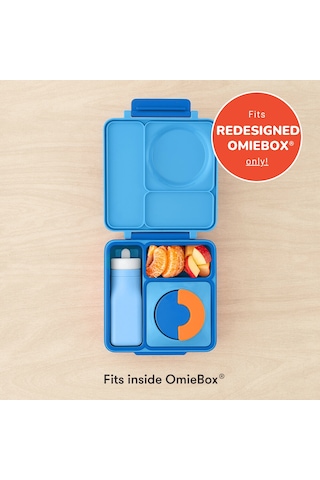 Omiebox - Omiebottle Bpasız Silikon Suluk Mavi Desenli