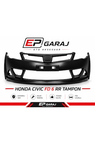Honda Civic Fd6 Rr Ön Tampon 2007-2012 Model Tayvan Üretimi Yüksek Kalite Abs Plastik