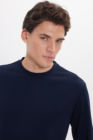 Tudors Erkek Standart Fit Normal Kesim Uzun Kollu Ekstra Soft Modal Kumaş Bisiklet Yaka Lacivert Sweatshirt-50226
