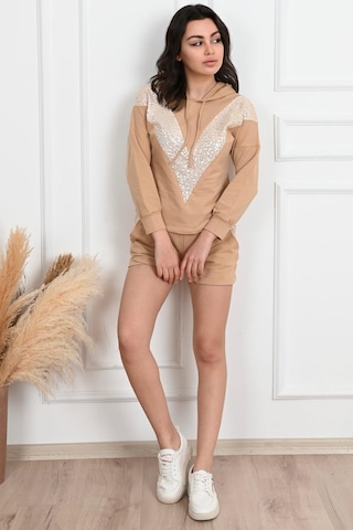 Koza Butik Pul Payet Detaylı Şortlu İkili Takımı 9027 001