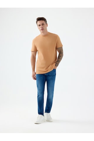 Regular Fit Erkek Tshirt K.kol Caramel