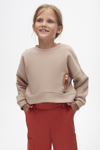 Nk Kids 37513 Kız Çocuk Vizon Kolej Sweat vizon